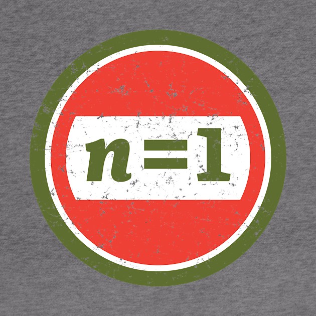 n =1 Red and Green Logo t-shirt by Deig